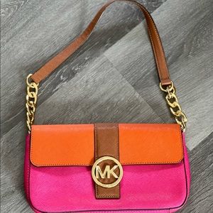 Michael kors clutch three tone like new
